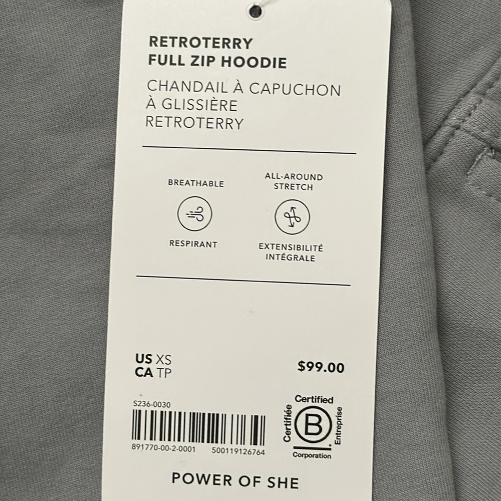 Athleta Retroterry Full Zip Hoodie - Picture 7 of 8